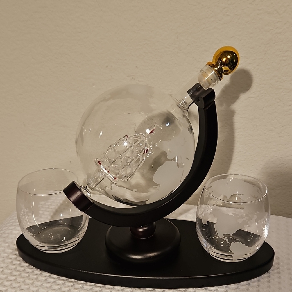 Elegant Glass Decanter Set
